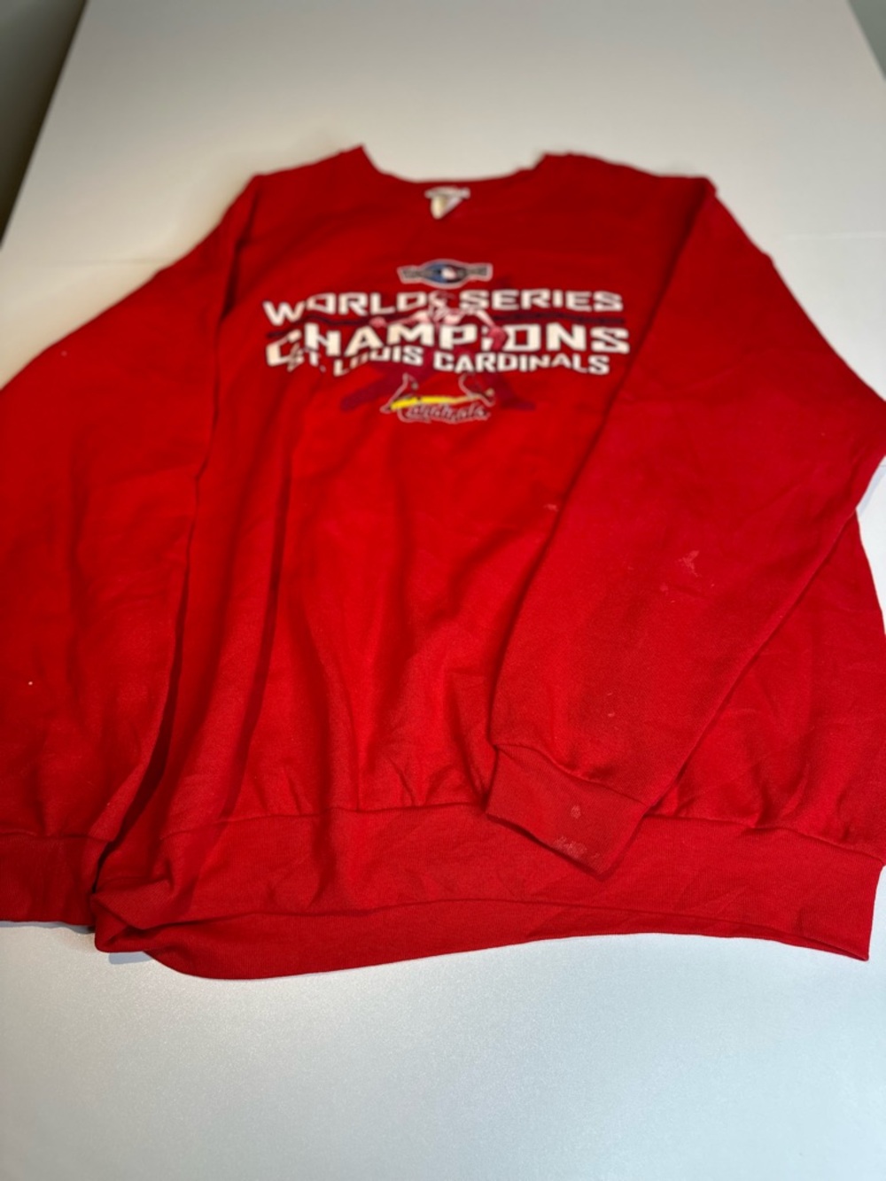 Red World Series Champions Cardinals Crewneck Sweatshirt